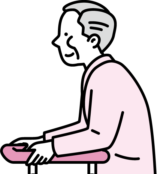 障がい福祉サービス利用中の方のイラスト